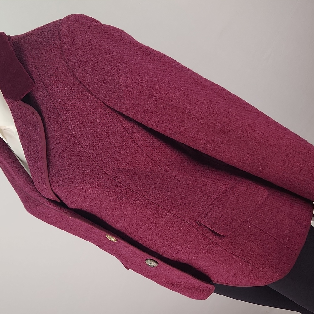 Joe Browns Purple Blazer with velvet collar, cuffs, and trim Size 10 NWT RARE - Picture 12 of 17